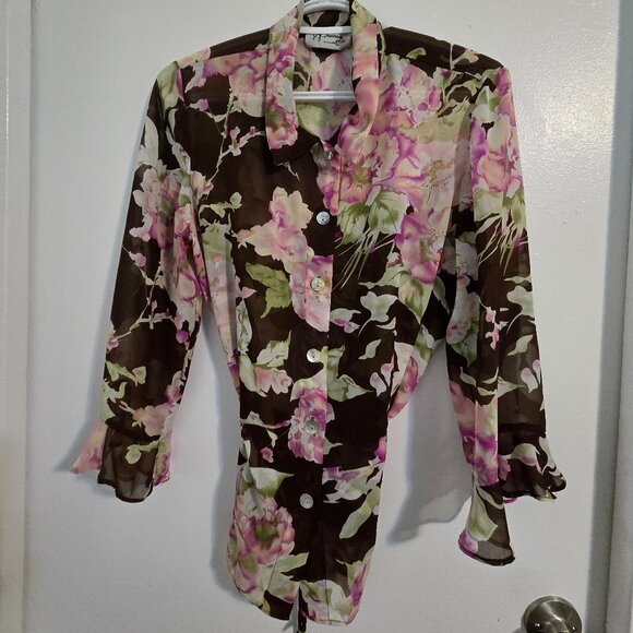 Lovely Pastel Floral Hand Sewn Top - Picture 3 of 8